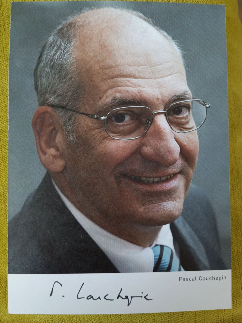 Autografi: Pascal Couchpin - alt Bundesrat – Usato da Menziken venduto da Autogramme