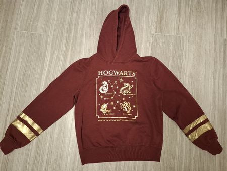 pull à capuche bordeau Harry Potter taille 158/164 12-14 ans