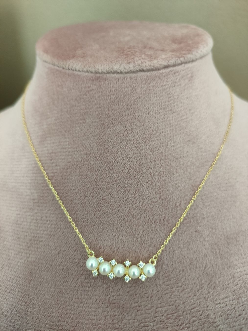 Catenine: Kette Süsswasserperlen-18 Karat Gold – Nuovo e nell'imballaggio originale da Bern venduto da Lidia.5 2