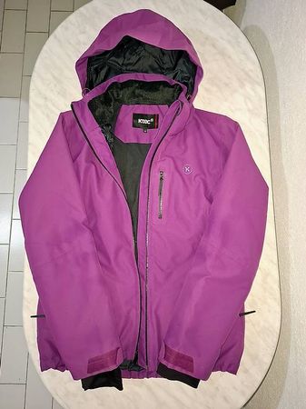 Veste de ski femme de couleur violette, marque KTEC