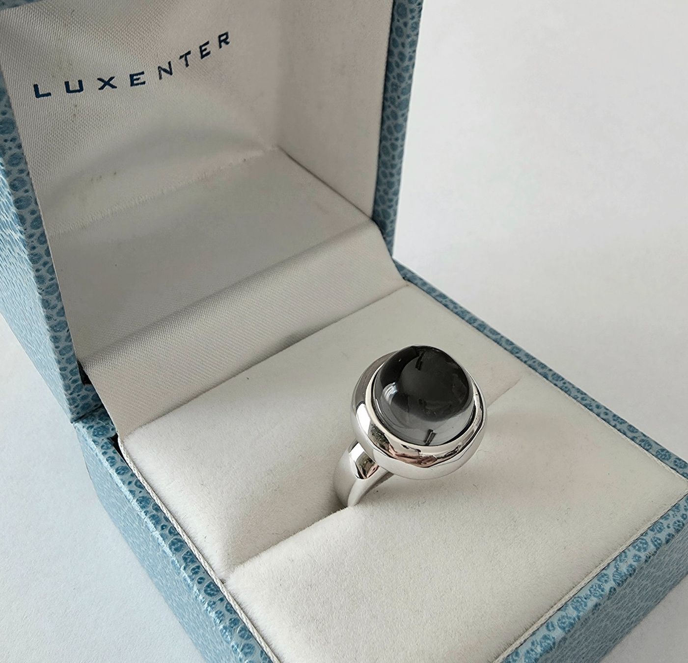 Ringe: Schlichtes Design Silberring 925 mit Bergkristall-Cabochon – Neu und originalverpackt aus Uetikon am See von Coralreef 2