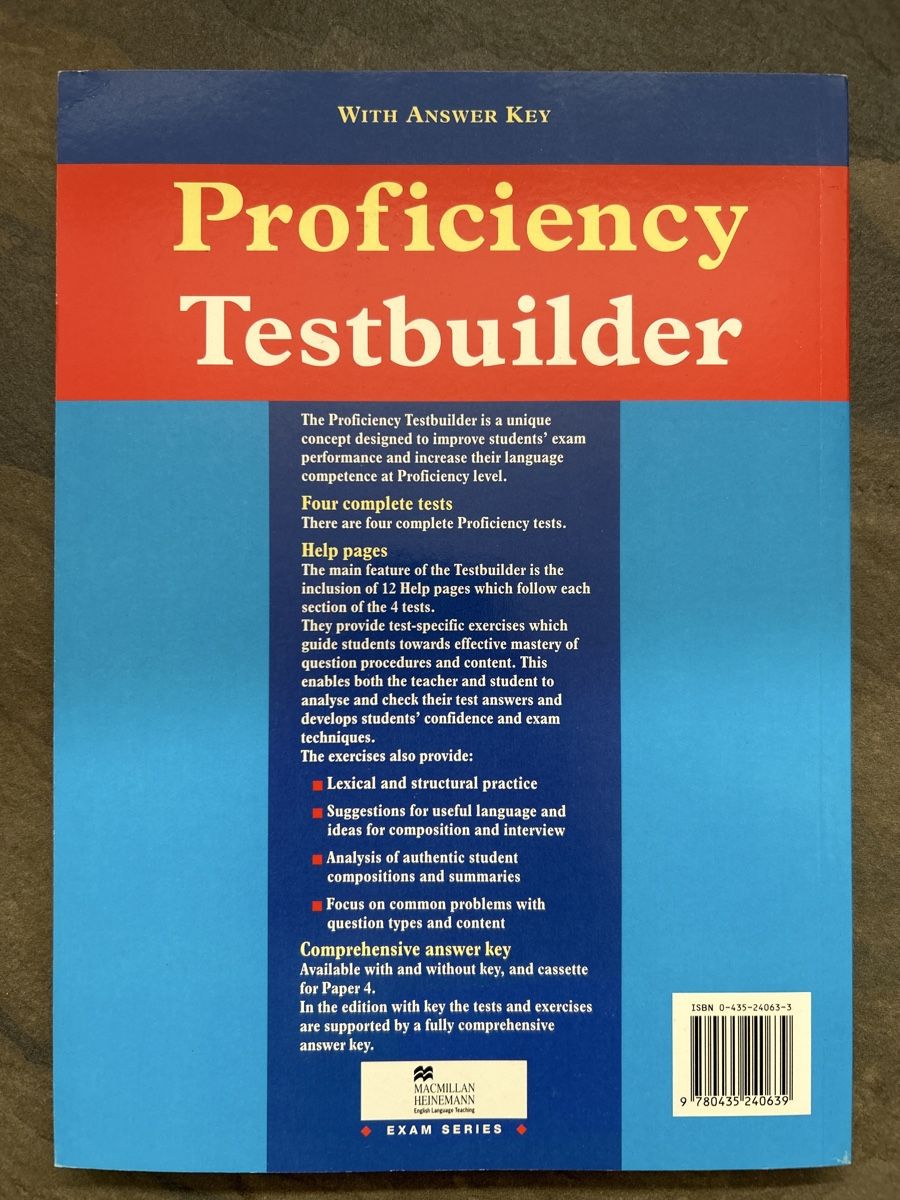 Bücher: Proficiency Testbuilder von Mark Harrison zu verkaufen – Neu (gemäss Beschreibung) aus Amden von Arven-Schmuck 1