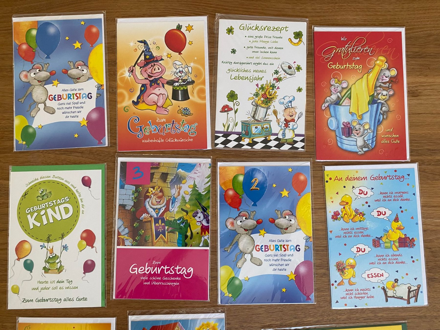 Cartes: Geburtstagskarten - 14 Stück – Neuf (Voir description) à Unterterzen par bac_287t 1