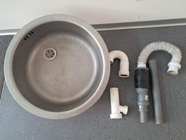 Edelstahl-Spülbecken, Waschbecken, Kitchen Sink, Waschbecken