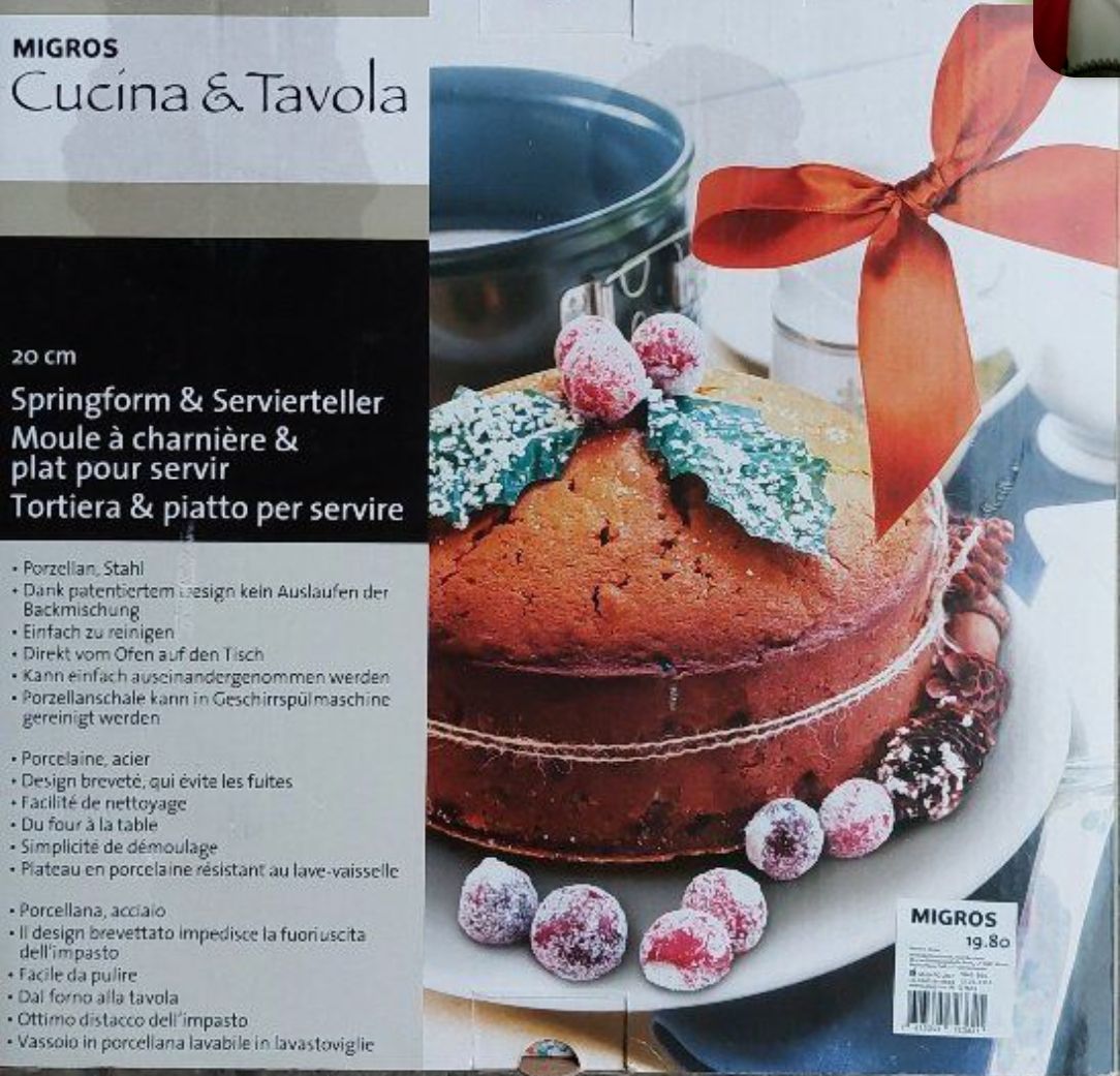 Migros Teglie da forno: Springform Servierteller Cucina&Tavola, 20cm,Neu! – Nuovo e nell'imballaggio originale da Basel venduto da MinaM2014