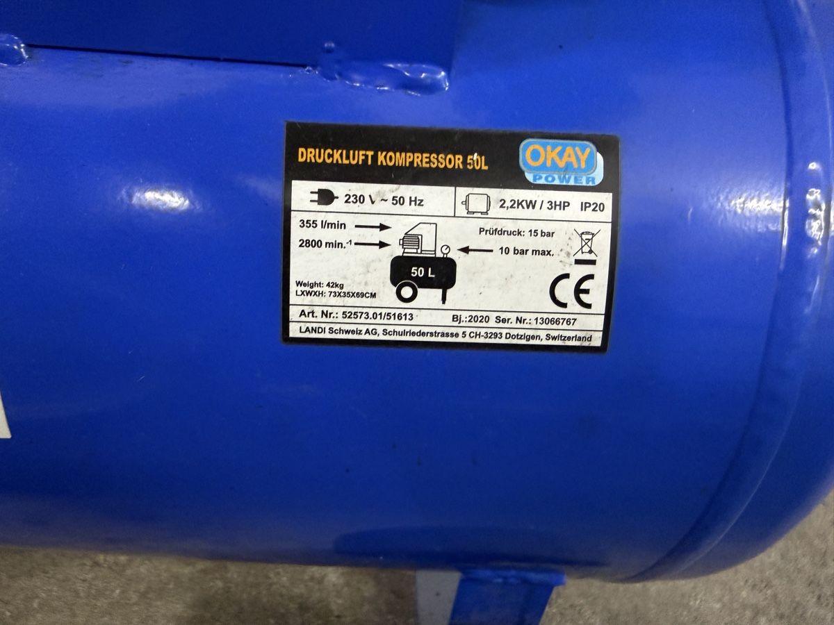 Compressori: Kompressor OKAY 2.2KW/3HP IP20 – Usato da Oberwangen b. Bern venduto da tuning1998 3