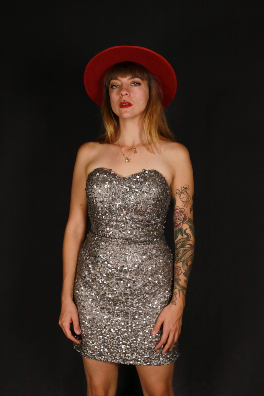 Kleider: SCALA Seide und Pailletten Kleid - Gr.S – Gebraucht aus Hombrechtikon von BAZ-Vintage 1