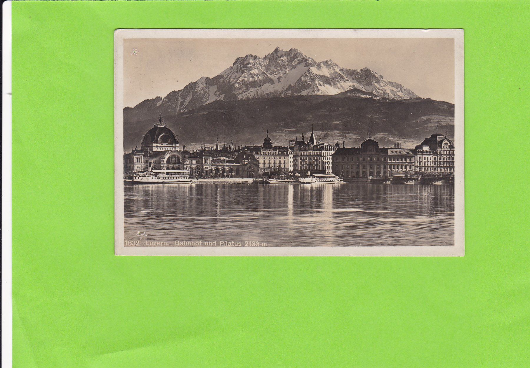 Cartoline postali: Luzern, Bahnhof und Pilatus – Usato da St. Peterzell venduto da neckertal