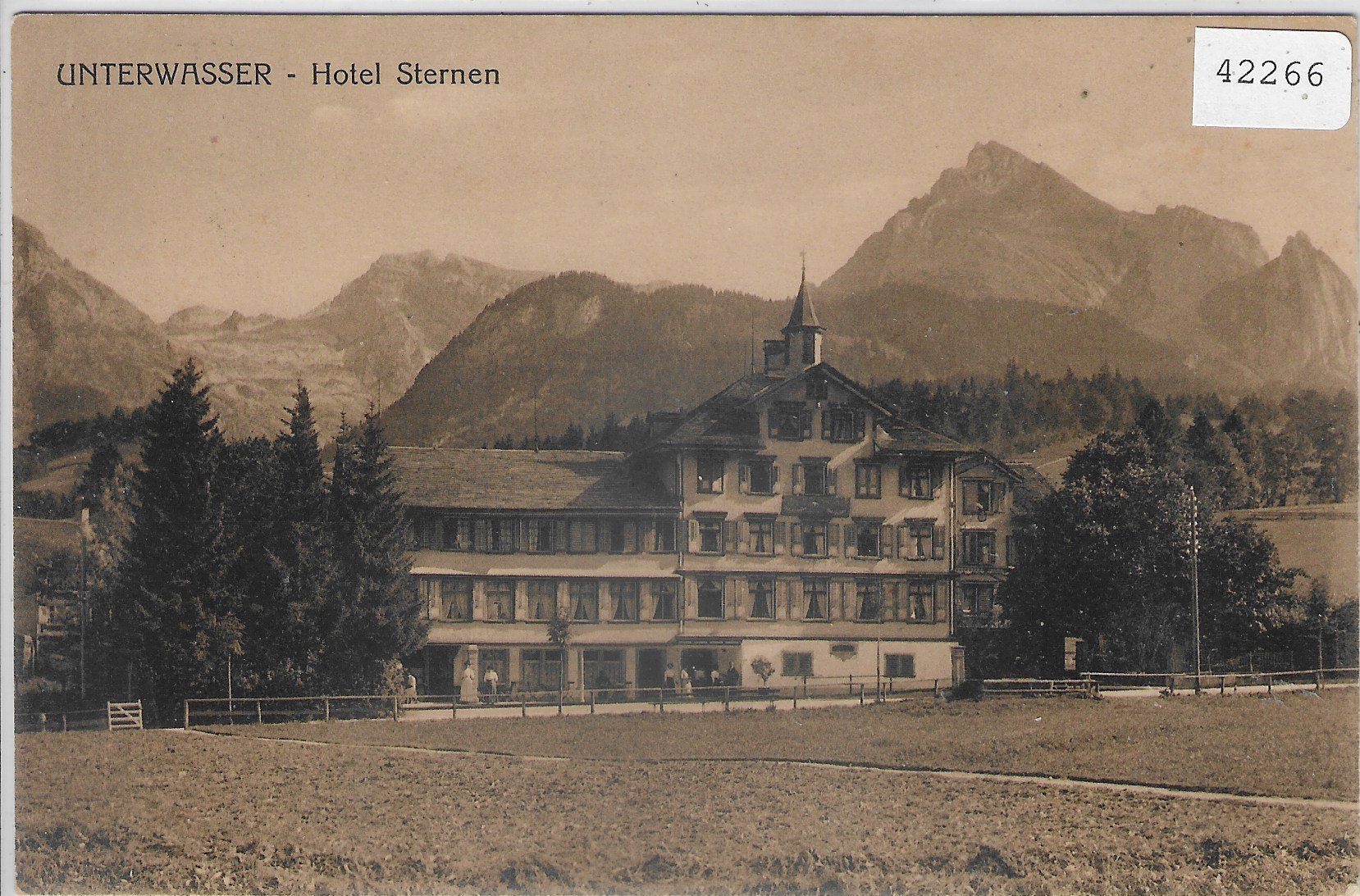Cartoline postali: Unterwasser - Hotel Sternen – Usato da Ettingen venduto da Kartenplanet