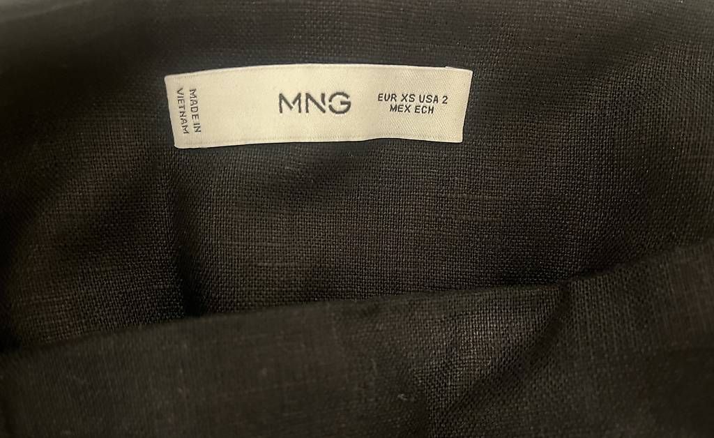 Vestiti: Leinenkleid mit Schleife in schwarz – Usato da St. Gallen venduto da bli_5hp8 1