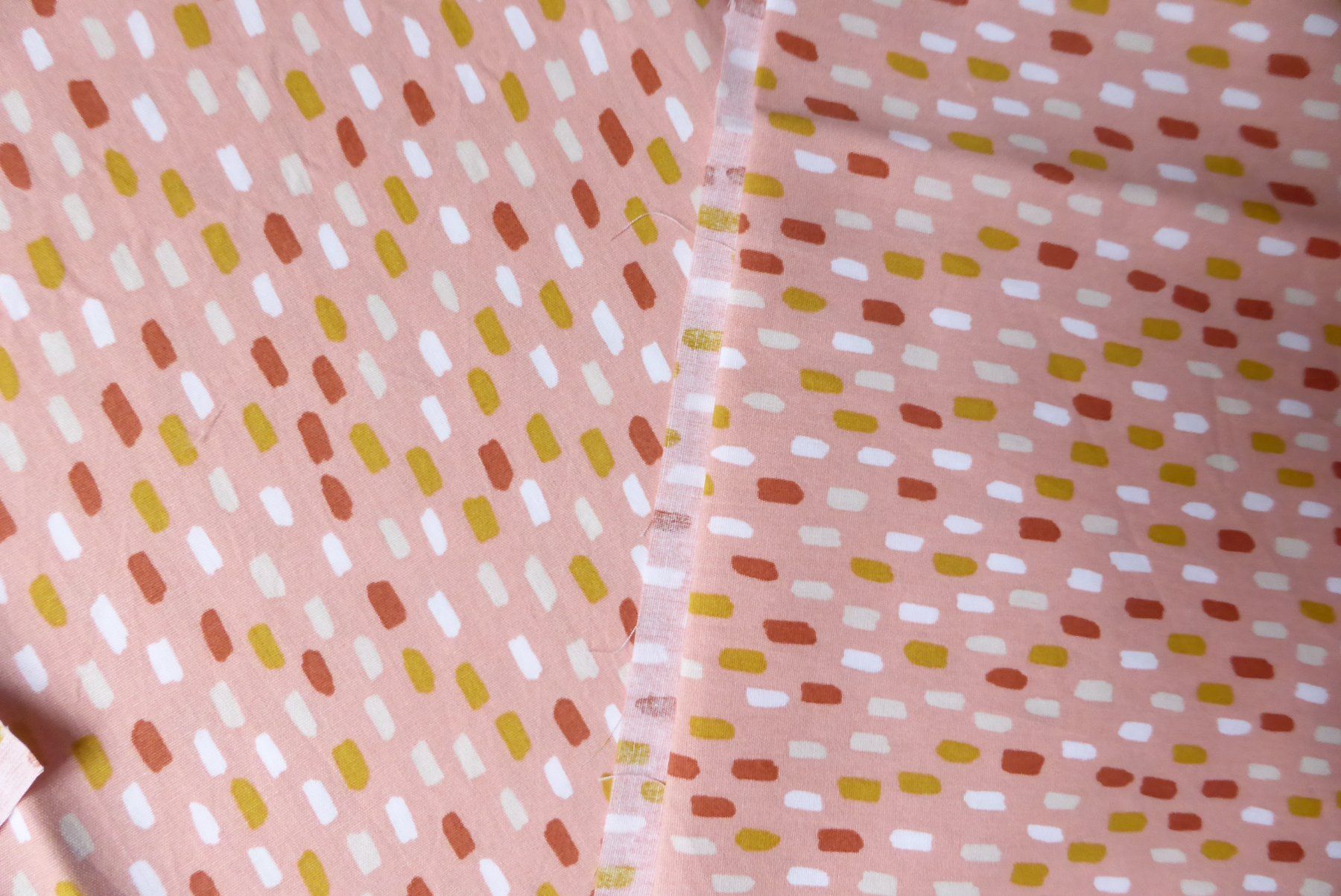Tessuti: Patchwork - BW senf-altrosa-braun Muster - 50 x 70 cm – Nuovo (secondo la descrizione) da Brunnadern venduto da pinkfaden 1