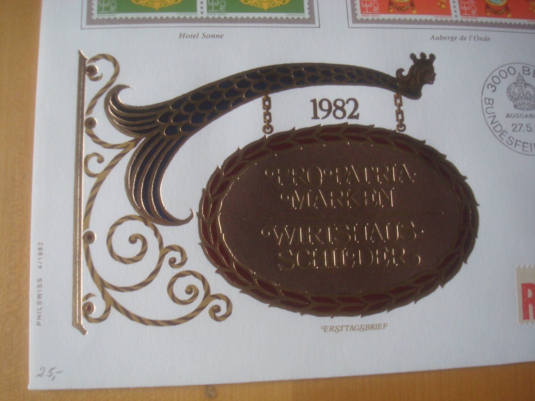 Tutti i francobolli: 1982 schöner Grossbrief Schweiz – Usato da Gordola venduto da Polentaefung 1