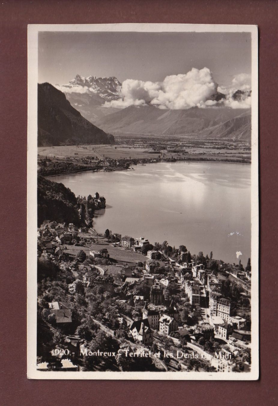 Cartes postales: MONTREUX - Dents du Midi - 1938 – D'occasion à Pully par nicecards