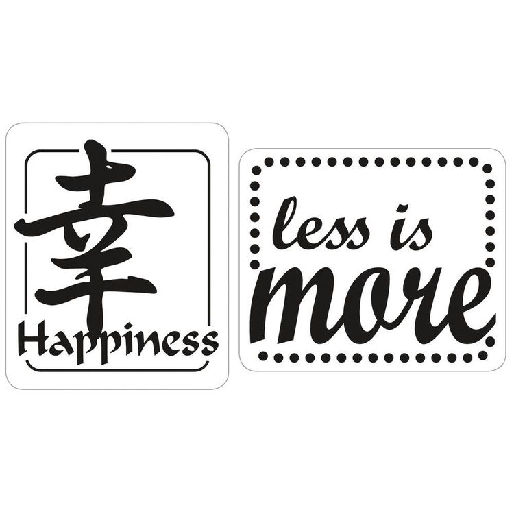 Label “Happiness”, “less is more” (Neu und originalverpackt) in ...