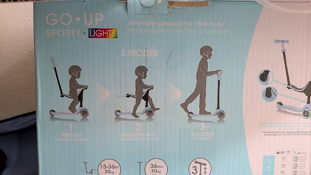 Globber Véhicules pour enfants: Globber Go Up Sporty 3in1 Roller Lights – D'occasion à Bern par rem_5c6c 1