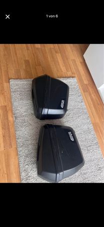 GIVI Motorrad Seitenkoffer Schwarz gebraucht 2 Stk
