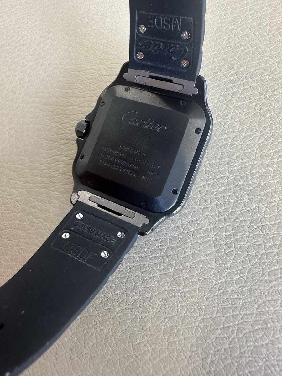 Cartier Orologi: Cartier Santos Black – Usato da Winterthur venduto da senn-ismaili 4