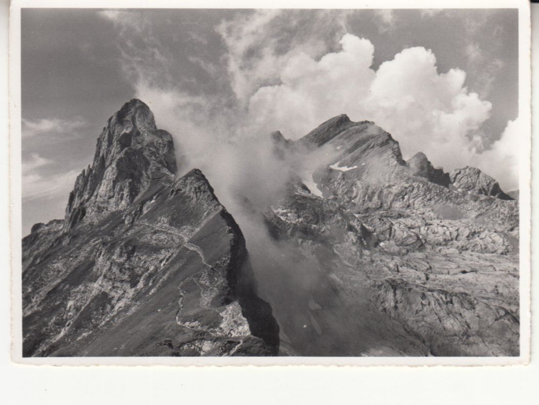 Cartoline postali: Lisengrat Säntis ca. 1950 – Usato da Bürglen TG venduto da StampGraf