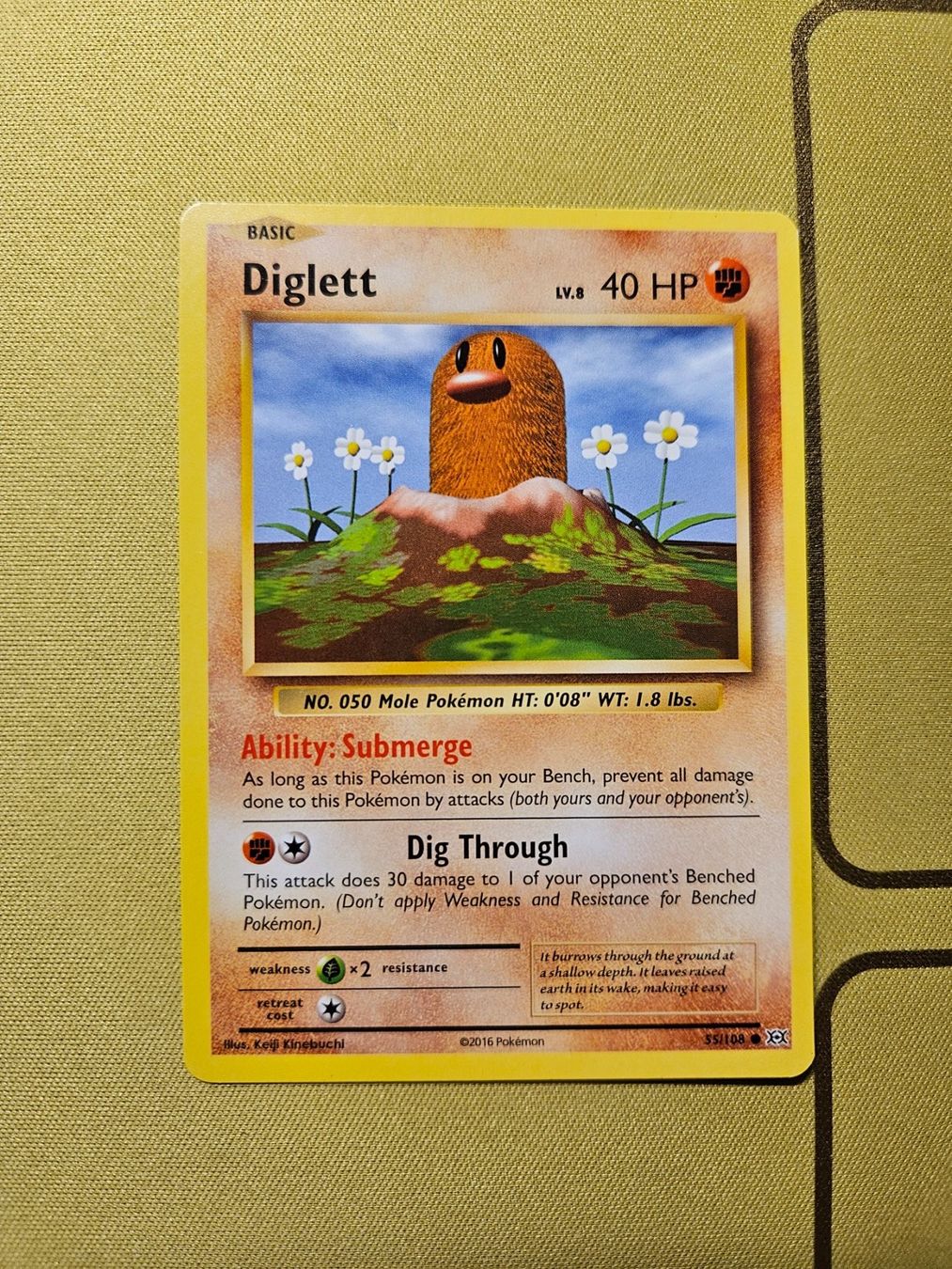 Pokémon Carte collezionabili: Evolutions - Diglett 55/108 – Usato da Bellinzona venduto da Pokemarco