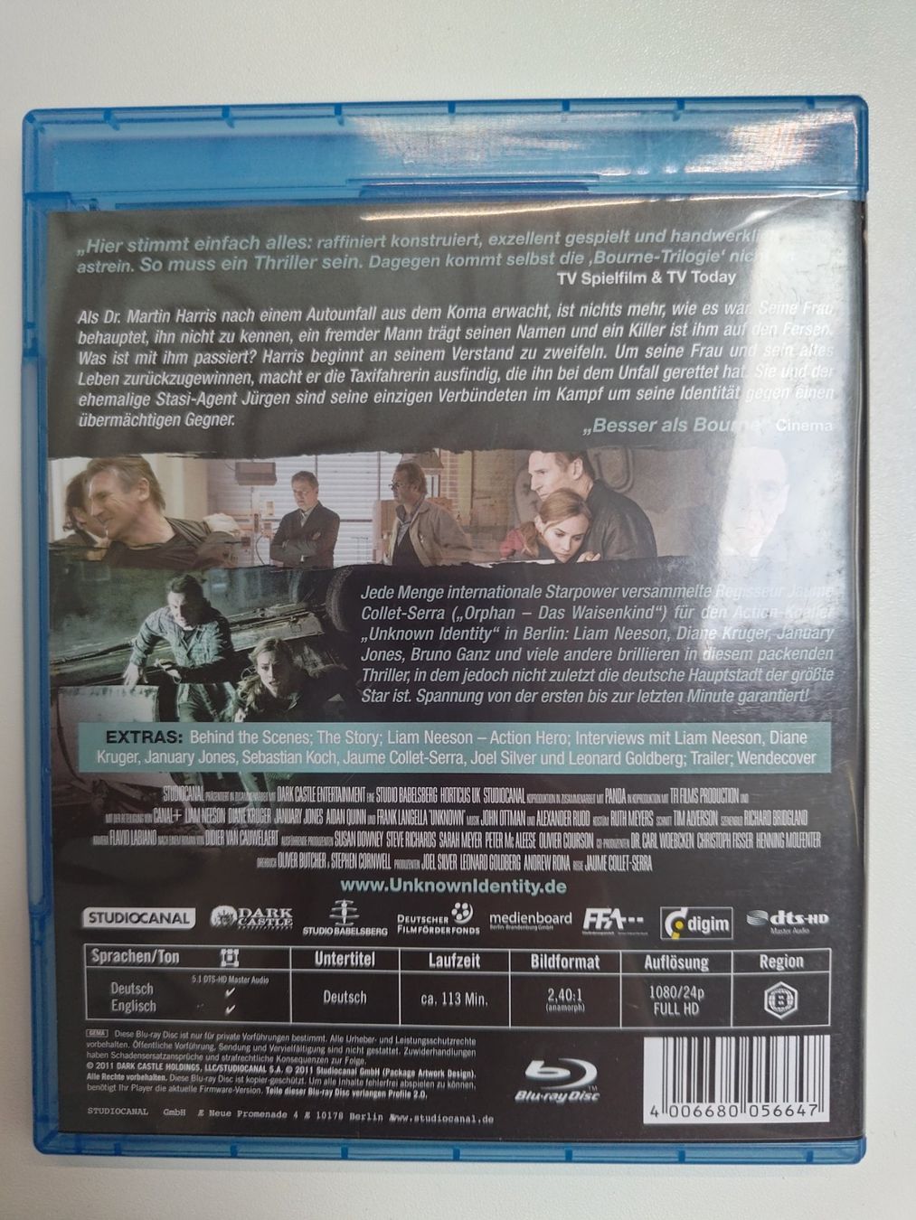 Alle DVDs: UNKNOWN IDENTITY – Gebraucht aus Liestal von Kratzilla 2