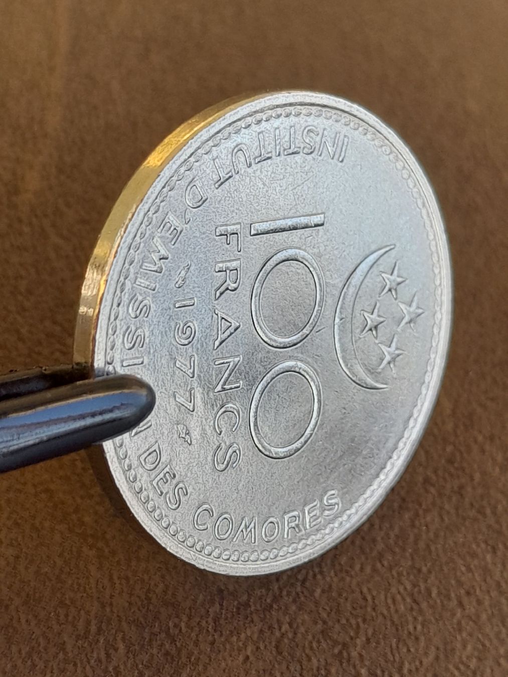 Toutes les monnaies: 100 Francs 1977 Komoren  – D'occasion à Basel par Basel_20 3
