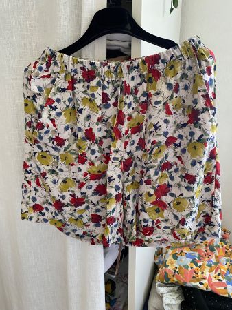 Kuze Sommer Hose Blumen Viskose