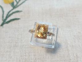 NEW - S925 Citrine Ring (Adjustable)