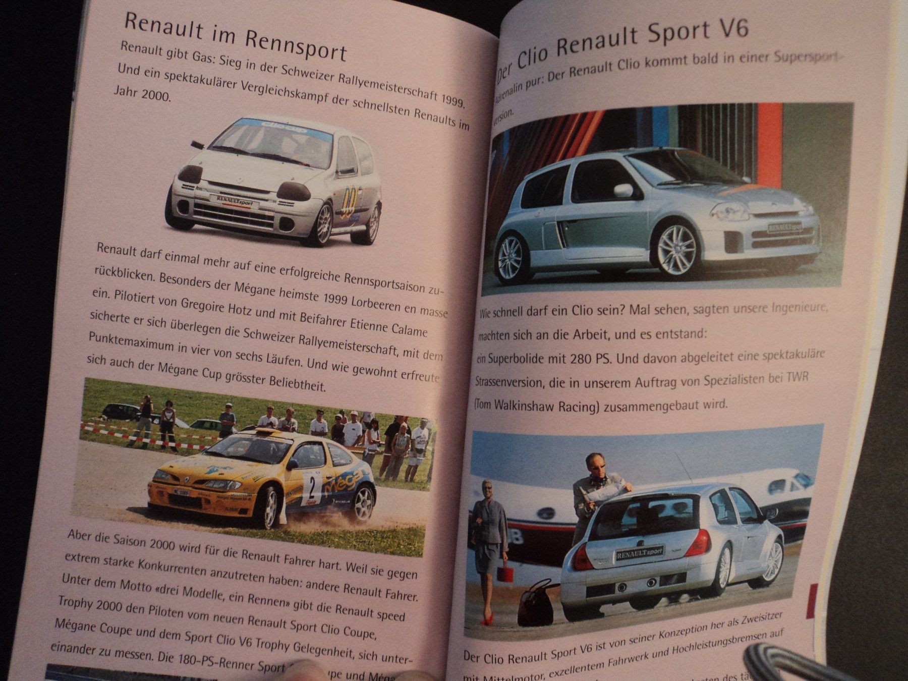 Renault Documents: Prospekt Renault Programm 2000 Clio Sport Avantime Twingo – D'occasion à Schwarzenburg par modelCARama 6