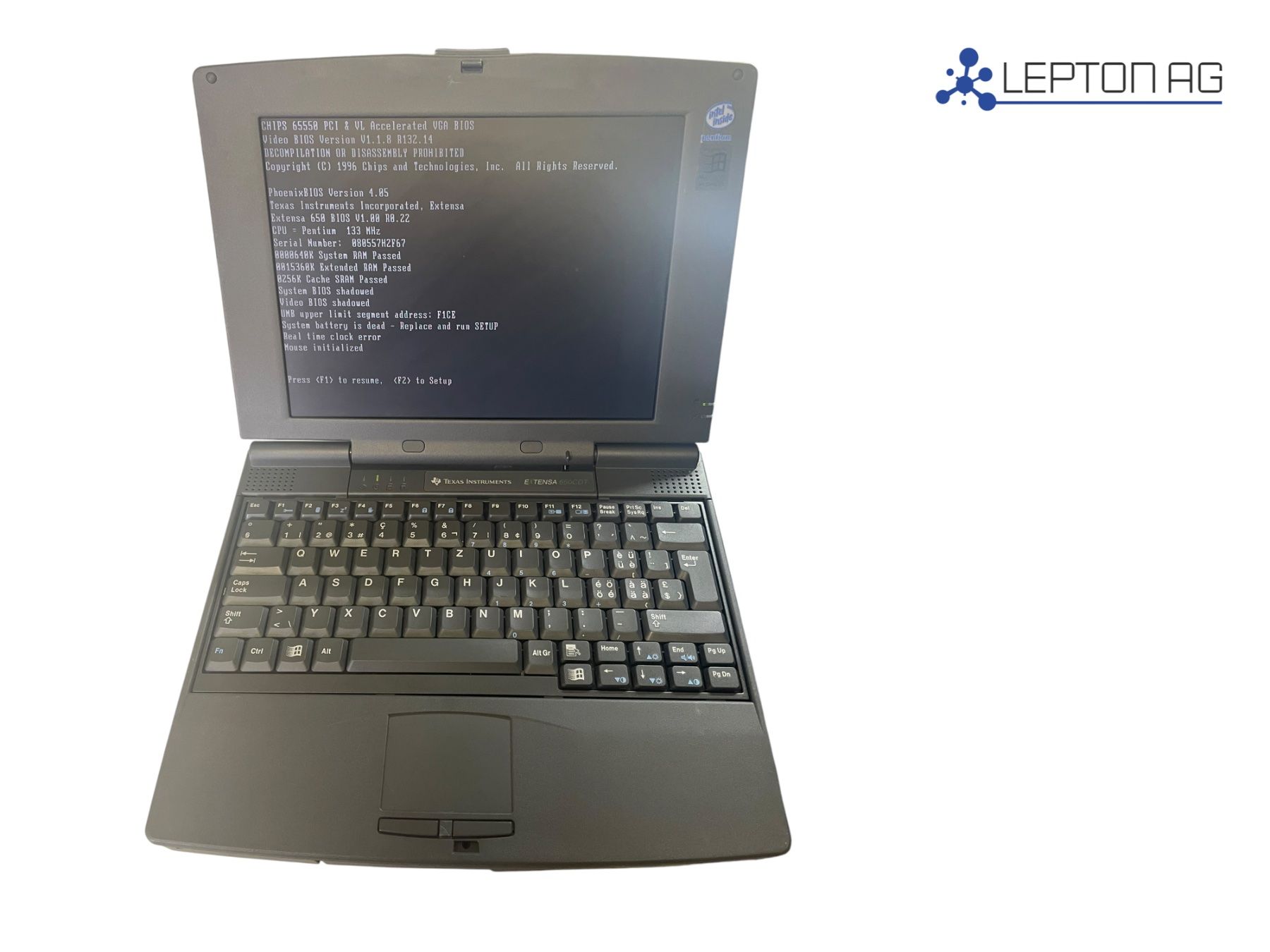 Texas Instruments Notebooks: Texas Instruments Extensa 650CDT Notebook/1996 vintage – Gebraucht aus Niederdorf von LeptonAG 1