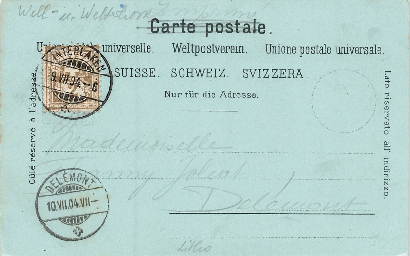 Cartes postales: 2 AK's Berner Oberland - Lithos – D'occasion à Schwyz par Seffi56 3