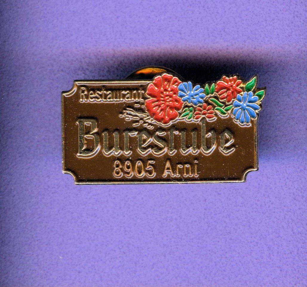 Placchette & Badge: Rest.  BURESTUBE  8905 Arni – Usato da Winterthur venduto da Sammleroase