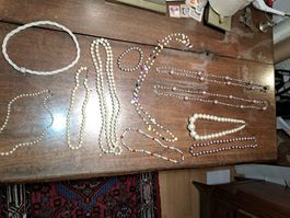 Vintage Schmuck Lot Perlenketten isw
