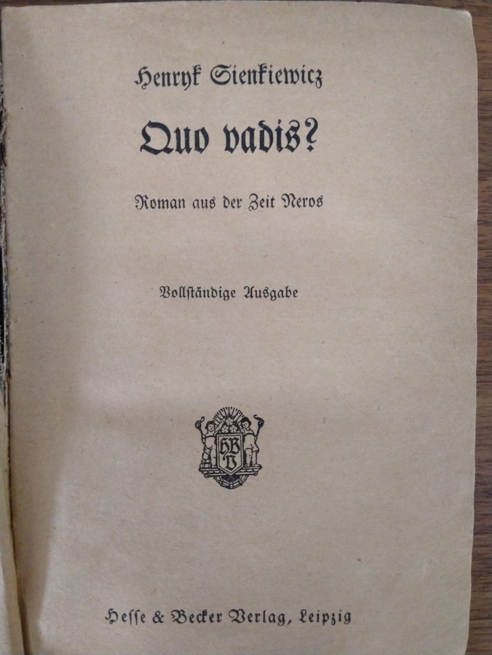 Libri: Quo Vadis von Henryk Sienkiewicz – Usato da Rieden AG venduto da willy52