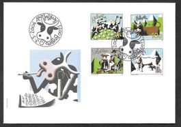 FDC Serie 1198-1201 Kühe ET Brugg 9.5.2006