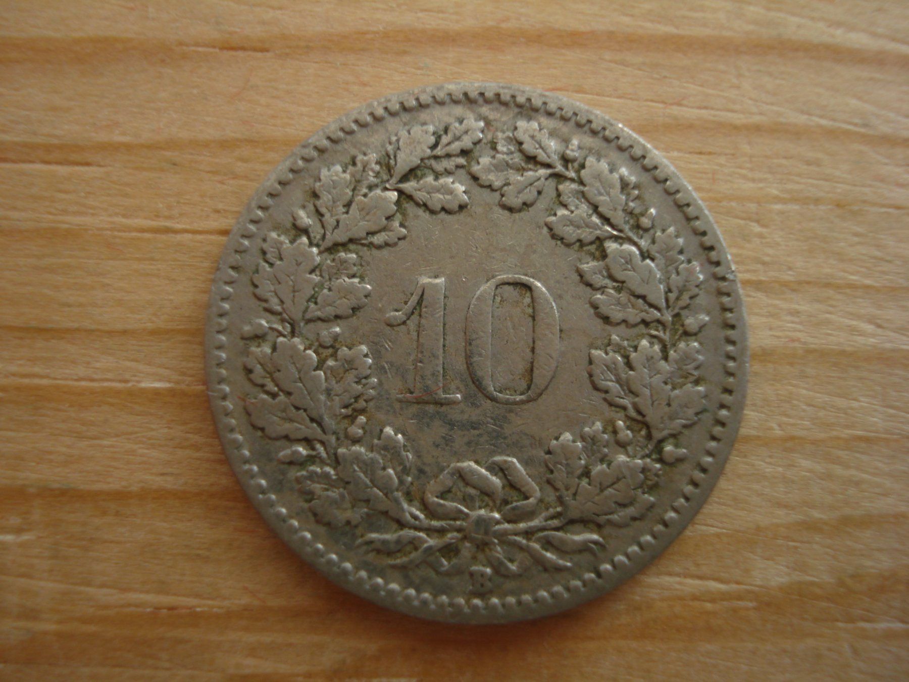 Alle Münzen: (S1) 10 Rappen 1908 – Gebraucht aus Erlach von Net-Coins 1