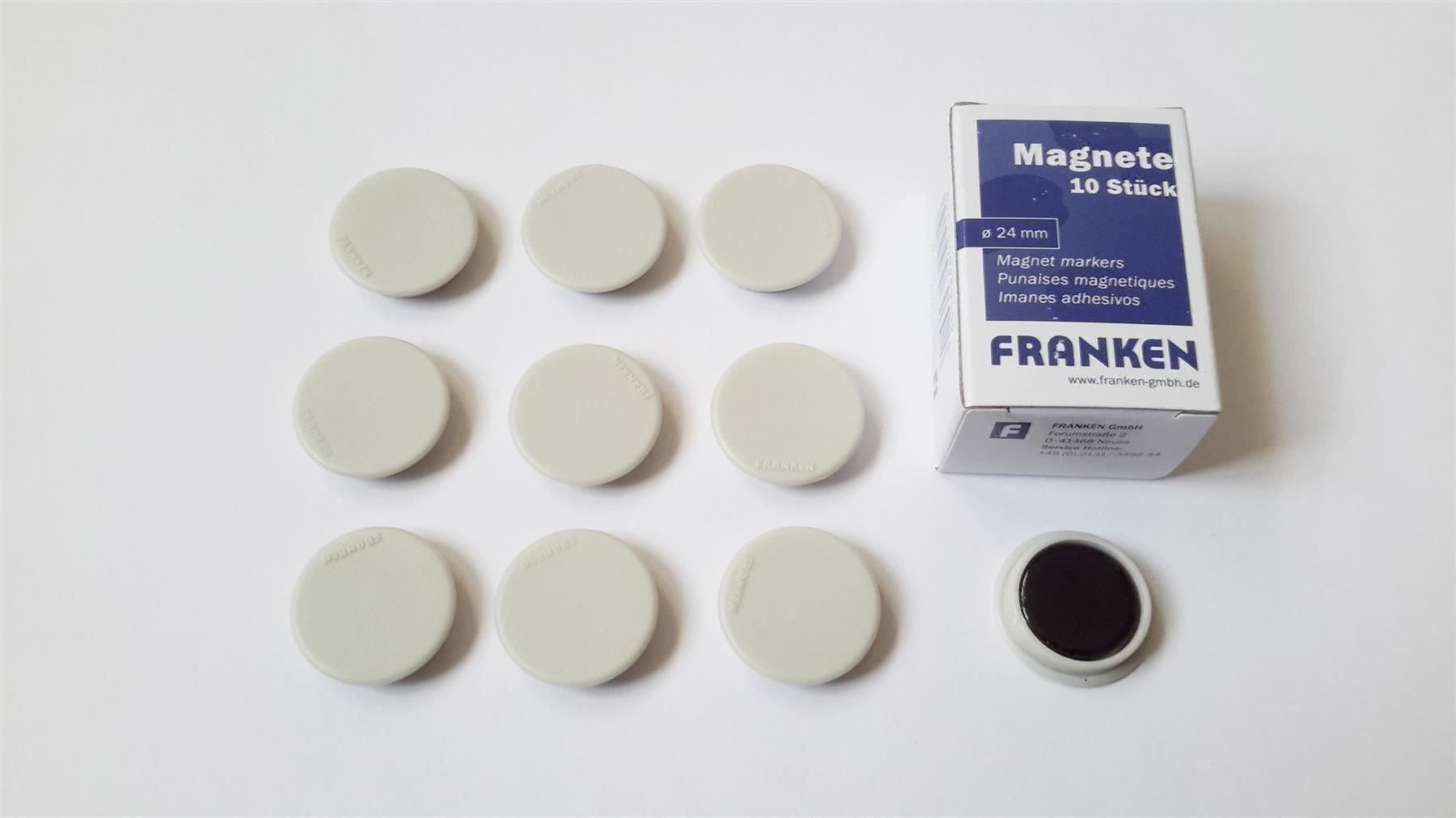 Calamite: Magnete 10 Stück, 24 mm, grau – Nuovo e nell'imballaggio originale da St. Gallen venduto da cointec 1