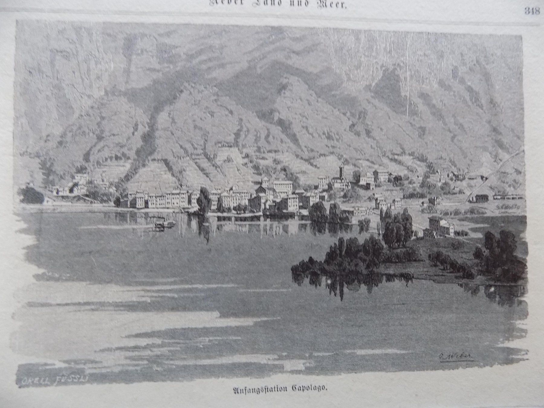 Stiche: Capolago Lago di Lugano – Gebraucht aus Risch von Antikfee 2
