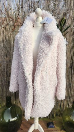 Manteau bouclettes ZEBRA, taille S=correspond M/L, NEUF 