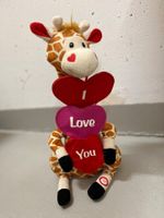 Giraffe mit bewegende hals und musik