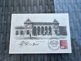 Ansichtskarte Basel Centralbahnhof 125 Jahre Jubilaeum