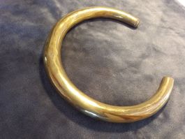 Vintage 60er Jahre goldiger Messing Hals Reif Top Trendig