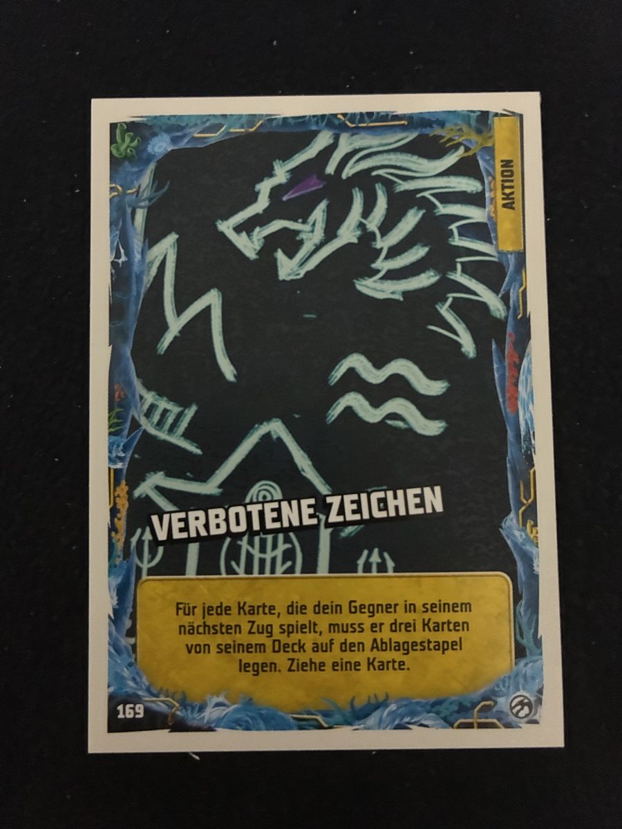 Carte collezionabili: Scheda gioco "Verbotene Zeichen" AKTION 169 – Nuovo (secondo la descrizione) da Taverne venduto da nad02026