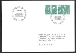 Sonderbrief S. 543 Palais de Nations Musée Genève 25.10.1962