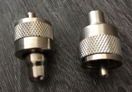 2x PL to RCA connector NEU!!!