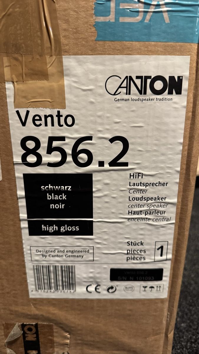 Canton Casse acustiche: Canton Vento 856.2 Center Hochglanzschwarz – Usato da Pfeffingen venduto da Taiko79 5