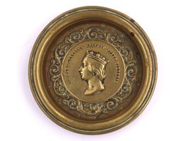 Antiker 1850er Jahre Viktorianischer Aschenbecher
