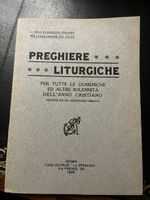Libro Preghiere Liturgiche Lega Evangelica Roma 1925