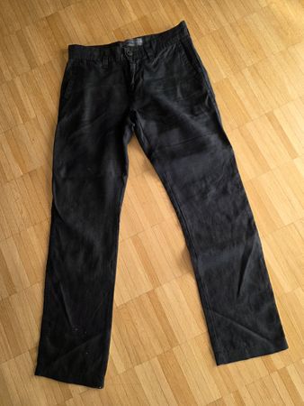 Angelo Litrico Leinen Hose, schwarz, Gr. W30 L32 - Top Zusta