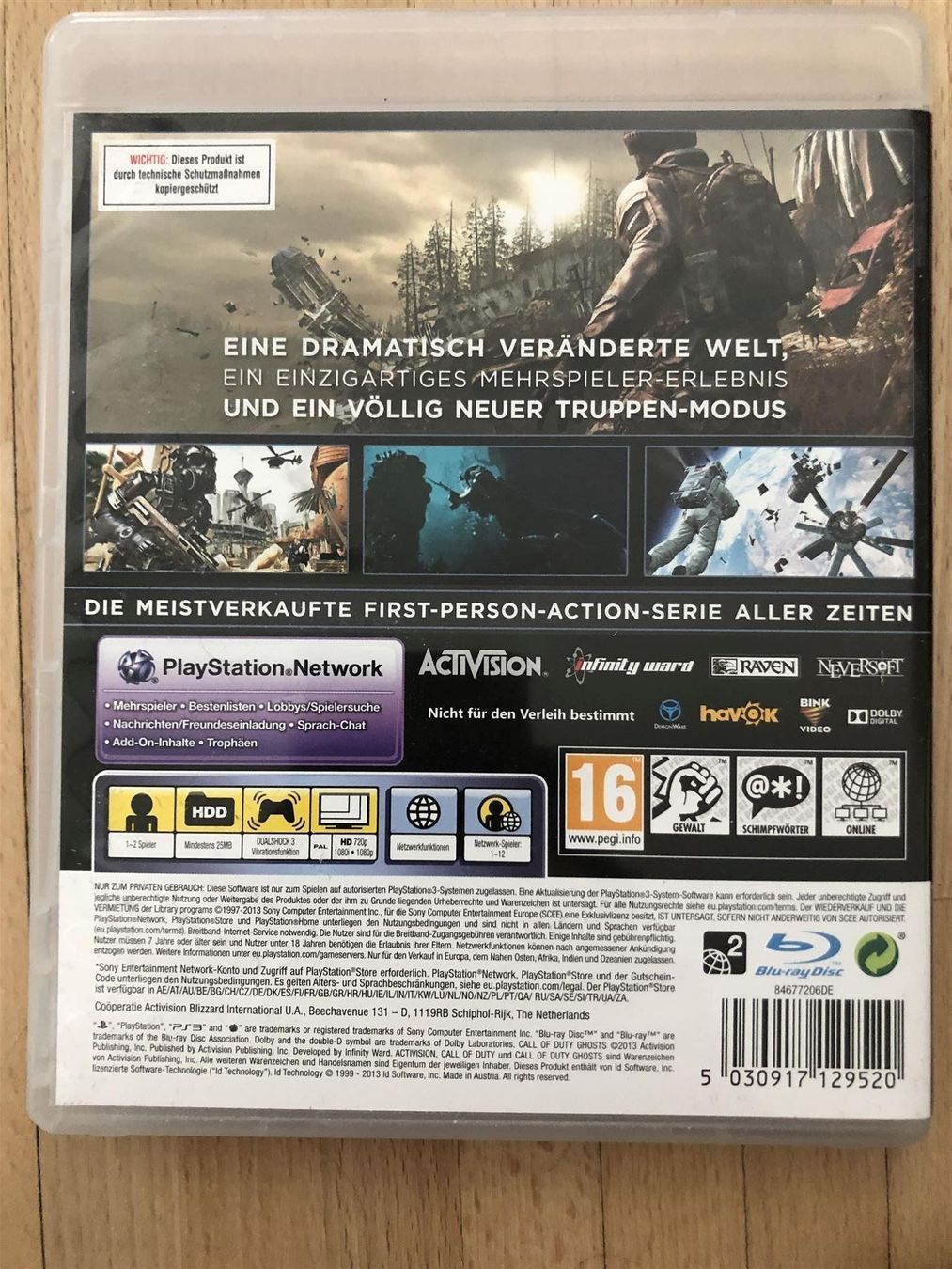 Giochi: Call of Duty Cod Ghosts - PS 3 – Usato da Nussbaumen AG venduto da Pika-Shop 1