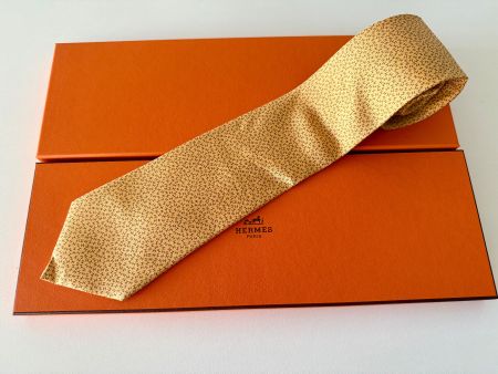 Cravate HERMES-Paris „Upside Down H“ - avec box original